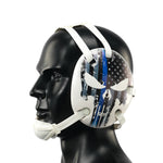 Wrestling Headgear American Flag Thin Blue Line with Digital Printing Art(Adult&Youth)