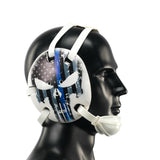 Wrestling Headgear American Flag Thin Blue Line with Digital Printing Art(Adult&Youth)