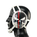 Wresling ear guard American Flag Thin Red Line Digital Printing Art(Adult&Youth)
