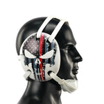 Wresling ear guard American Flag Thin Red Line Digital Printing Art(Adult&Youth)