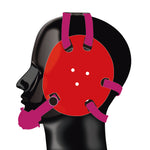 Geyi Wrestling Headgear with chin cup Red(Adult&Youth)