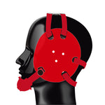 Geyi Wrestling Headgear with chin cup Red(Adult&Youth)