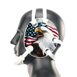 Geyi Wrestling Headgear with USA Bald Eagle Decals