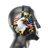Geyi Wrestling Headgear with USA Bald Eagle Decals