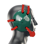 Geyi Wrestling Headgear with chin cup Dark Green(Adult)