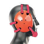 Geyi Wrestling Headgear with chin cup Orange(Adult)