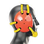 Geyi Wrestling Headgear with chin cup Orange(Adult)