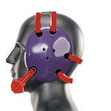 Geyi Wrestling Headgear with chin cup Purple(Adult)