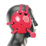 Geyi Wrestling Headgear with chin cup Red(Adult&Youth)