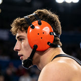 Geyi Wrestling Headgear with chin cup Orange(Adult)
