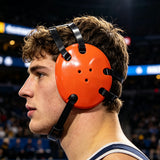 Geyi Wrestling Headgear with chin Pad Orange(Adult)