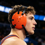 Geyi Wrestling Headgear with chin Pad Orange(Adult)