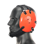 Geyi Wrestling Headgear with chin cup Orange(Adult)