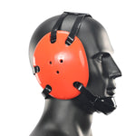 Geyi Wrestling Headgear with chin cup Orange(Adult)