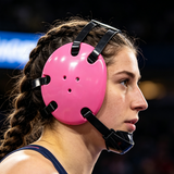 Geyi Wrestling Headgear with chin cup Pink(Adult&Youth)