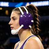 Geyi Wrestling Headgear with chin cup Purple(Adult)