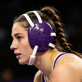 Geyi Wrestling Headgear with chin Pad Purple(Adult)