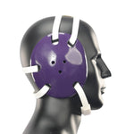 Geyi Wrestling Headgear with chin Pad Purple(Adult)