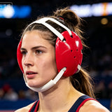 Geyi Wrestling Headgear with chin Pad Red(Adult&Youth)