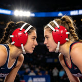 Geyi Wrestling Headgear with chin Pad Red(Adult&Youth)