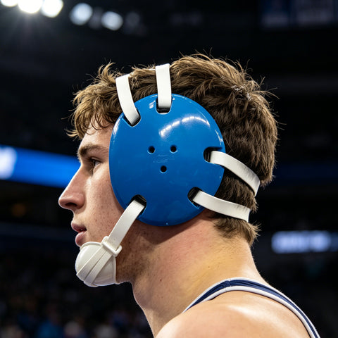 Geyi Wrestling Headgear with chin cup Royal(Adult&Youth) – geyisport