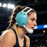 Geyi Wrestling Headgear with chin cup Teal(Adult)