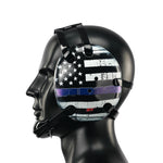 Wrestling Headgear Thin Blue Line American Flag Digital Printing Art(Adult&Youth)