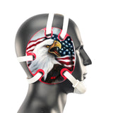 Geyi Wrestling Headgear with USA Bald Eagle Decals