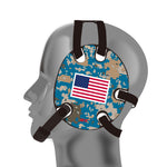 Geyi Wrestling Headgear Green Camo Flag Stickers