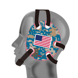 Geyi Wrestling Headgear Green Camo Flag Stickers