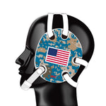 Geyi Wrestling Headgear Green Camo Flag Stickers