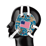 Geyi Wrestling Headgear Green Camo Flag Stickers