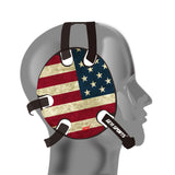 Geyi Wrestling Headgear with American Old  Flag Decals