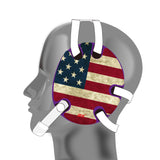 Geyi Wrestling Headgear with American Old  Flag Decals