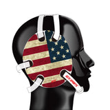 Geyi Wrestling Headgear with American Old  Flag Decals