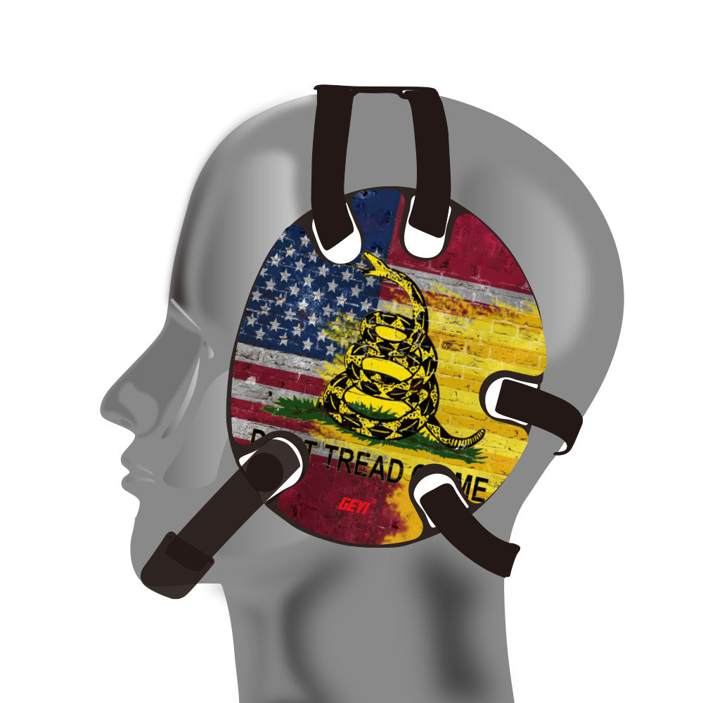 dont tread on me motorcycle helmet Wrestling Headgear with Do not Tread On Me Stickers – geyisport