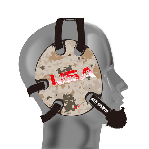 Geyi Wrestling Headgear Desert Camo Flag Stickers