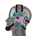 Geyi Wrestling Headgear Green Camo Flag Stickers