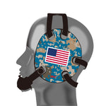 Geyi Wrestling Headgear Green Camo Flag Stickers