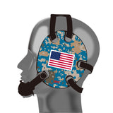 Geyi Wrestling Headgear Green Camo Flag Stickers
