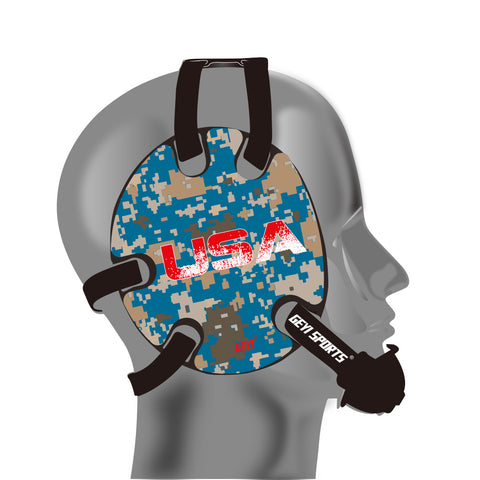 Geyi Wrestling Headgear Green Camo Flag Stickers