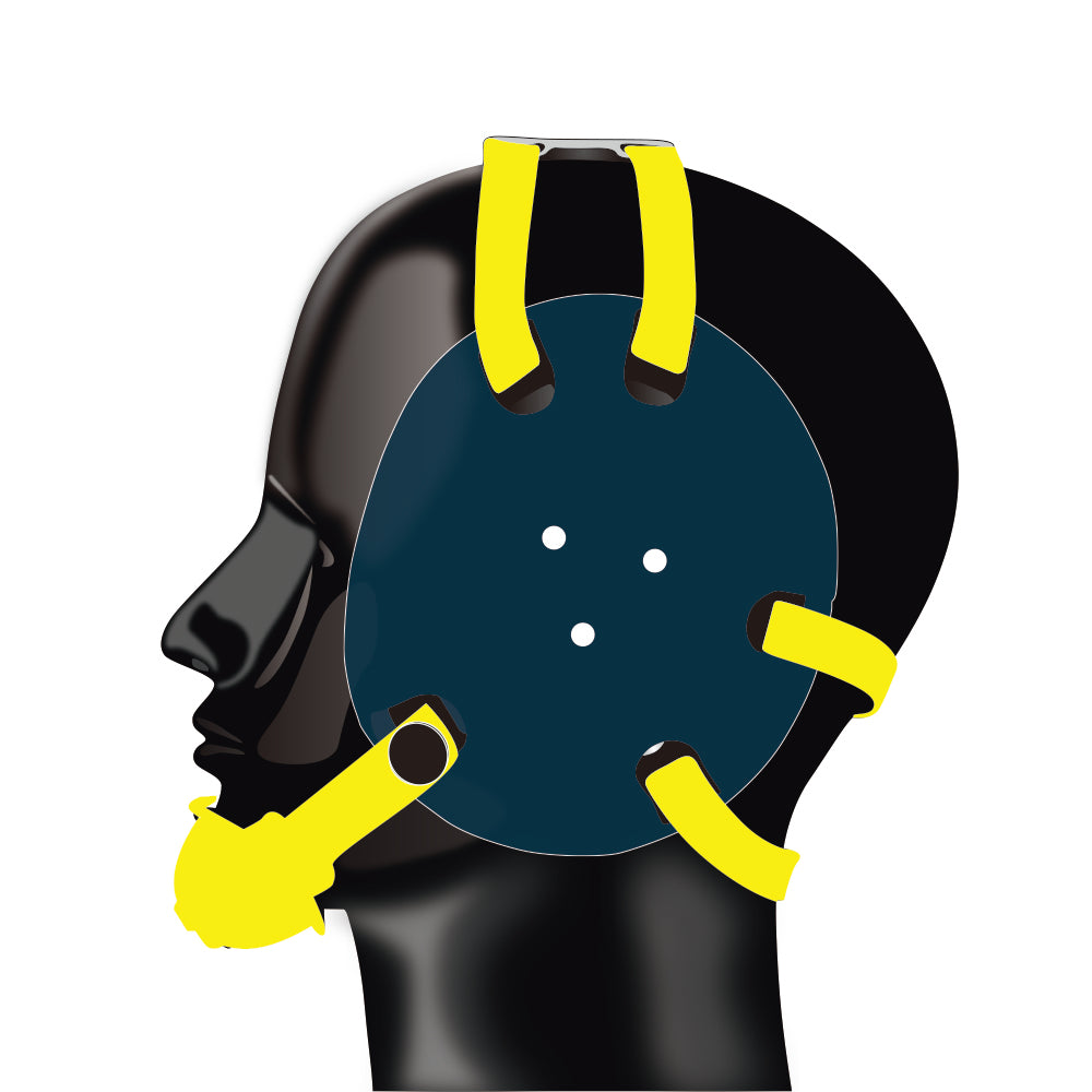 Geyi Wrestling Headgear with chin cup Navy geyisport