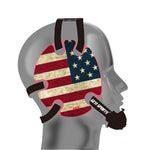 Geyi Wrestling Headgear with American Old  Flag Decals