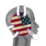 Geyi Wrestling Headgear with American Old  Flag Decals