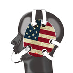 Geyi Wrestling Headgear with American Old  Flag Decals