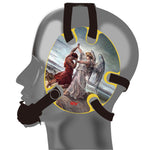 Wrestling headgear Jacob Wrestled God sticker