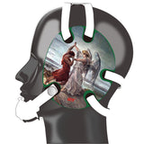 Wrestling headgear Jacob Wrestled God sticker
