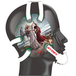 Wrestling headgear Jacob Wrestled God sticker