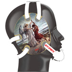 Wrestling headgear Jacob Wrestled God sticker