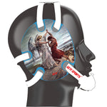 Wrestling headgear Jacob Wrestled God sticker